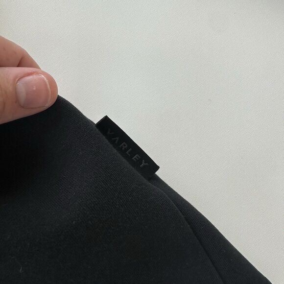 Varley Sweatshirt Womens Small Black Barton Sweat Double Face Stretch Soft Cinch - Picture 4 of 8